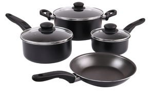 lot 465 image: LOT OF 2 7PCS Mainstays Non Stick Aluminium Cookware Set