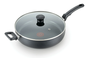 lot 468 image: T-fal Kitchen Solutions Cookware, 5 Quart Non-Stick Jumbo Cooker With Lid