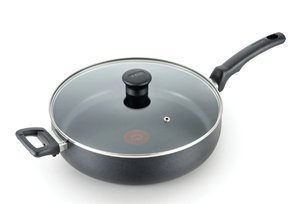lot 471 image: T-fal Kitchen Solutions Cookware, 5 Quart Non-Stick Jumbo Cooker With Lid