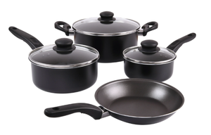 lot 472 image: 7PCS Mainstays Non Stick Aluminium Cookware Set