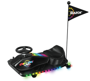 lot 730 image: Razor Crazy Cart Shift Lightshow - 12V Electric Drifting Go-Kart for Kids Ages 6, up to 8 mph
