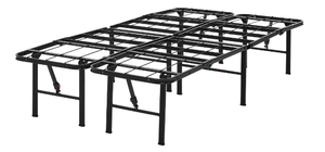 lot 731 image: Twin Size Mainstays 14 High Quad Fold Steel Platform Bed Frame