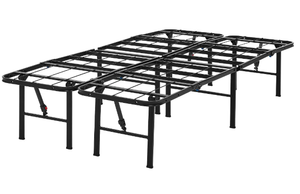 lot 732 image: Twin Size Mainstays 14 High Quad Fold Steel Platform Bed Frame