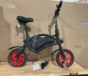 lot 359 image: Jetson Bolt Folding Electric Ride-On Bike, Easy-Folding, Built-in Carrying Handle, Twist Throttle, Up to 15.5 MPH, Ages 13