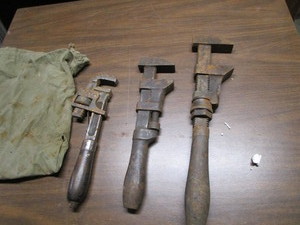 lot 15 image: Antique Monkey Wrenches