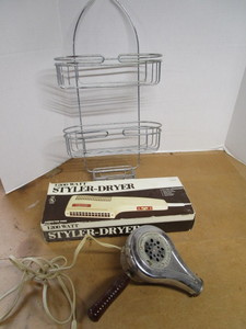 lot 36 image: Vintage Hair Dryer & Styler, Caddy