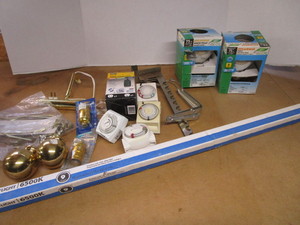 lot 128 image: Timers, Flood Lights, Lamp Parts