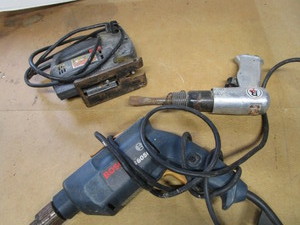 lot 137 image: Bosch Drill, Buffalo Chisel, Jig Saw