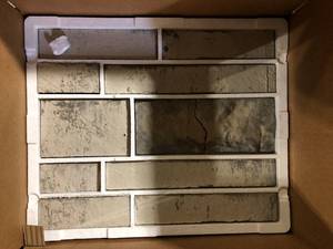 6 Boxes of AIRSTONE Spring Creek Gray Cement Standard Primary Wall Tiles Customer Returns See Pictures
