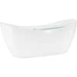 Acrylic White Freestanding Bathtub with Installation Manual