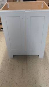 Unassembled Two-Door Bathroom Vanity Cabinet
