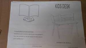 Kids Desk with Shelves