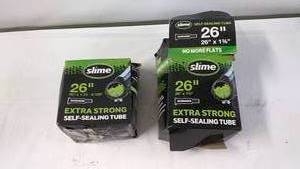Pair of Slime 26-inch Extra Strong Self-Sealing Tubes for Bicycles