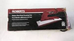 Roberts Deluxe Heat Bond Seaming Iron in Opened Box