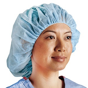 750 CardinalHealth Comfort Bouffant Caps - Large