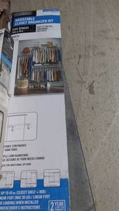 Adjustable Closet Organizer Kit for Small Spaces