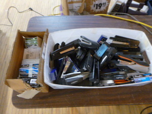Box of Staplers and Staples