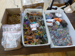 Large Lot of Paperclips, Binder Clips and Rubber Bands