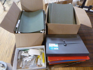 2 Boxes of Hanging  File Folders