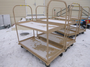 2 Metal Work TablesCarts