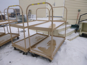 2 Metal Work TablesCarts