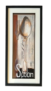 lot 87 image: Fun Framed Decorative Kitchen Decor