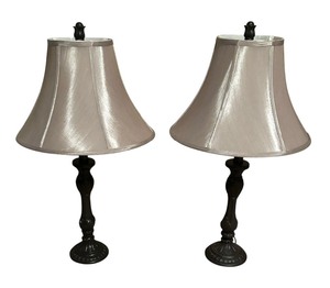 lot 44 image: Pair of Stylish Table Lamps