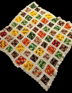 lot 48 image: Vibrant Vintage Afghan