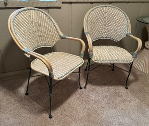 lot 67 image: Pair of Charming Woven Chairs