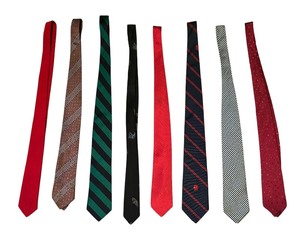 lot 70 image: Eight Mens Dress Ties by Justers, WM Chelsea, Yves Saint Laurent and More
