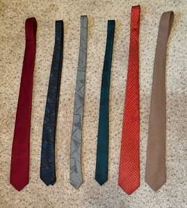 lot 107 image: Six Stylish Ties by Berkley, Doneagle, Surry and More