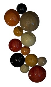 lot 132 image: Metal Abstract Decorative Circular Wall Hanging