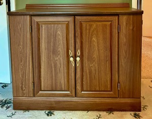 lot 176 image: Vintage Storage Cabinet with Two Shelves