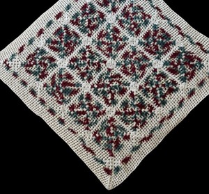 lot 191 image: Croqueted Lap Blanket