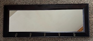 lot 146 image: Decorative Wall Mirror with Hooks