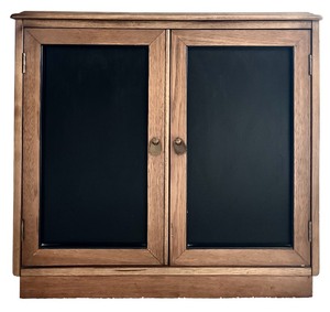 lot 12A image: Bassett Furniture Stylish Two Door Wooden Storage Cabinet