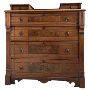 lot 13 image: Antique Victorian Eastlake Walnut Dresser