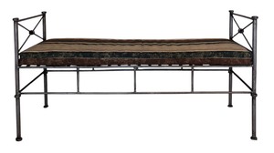 lot 197A image: Stylish Metal Bench
