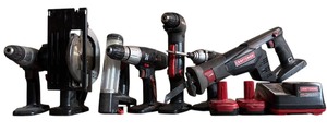lot 18B image: Variety of Hand Tools including Drills, 10mm Driver, Reciprocating Saw and More