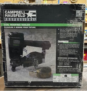 lot 211A image: Campbell Hausfeld Coil Roofing Nail GXXn with Nails