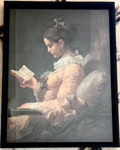 lot 207A image: Jean Honore Fragonard - A Young Girl Reading Art Framed Print