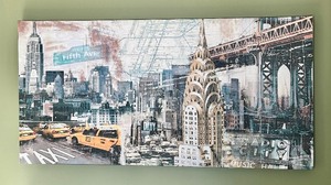 lot 170 image: Pretty Large Cityscape Canvas Art Print