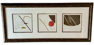 lot 26 image: Elegant Framed Abstract Framed Art