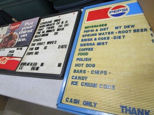 lot 7 image: Coca Cola & Pepsi Menu Boards