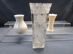 lot 24 image: RW, Lenox & Crystal Vases