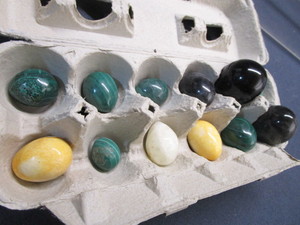 lot 40 image: Stone Eggs