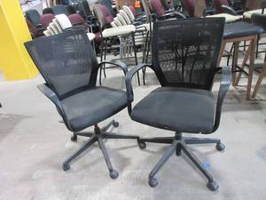 lot 564 image: KI, ALTUS, HEIGHT ADJUSTABLE  OFFICE CHAIRS