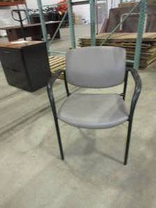 lot 571 image: EXEMPLIS, UPHOLSTERED RECEPTION CHAIRS