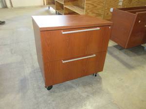 lot 581 image: FIRST OFFICE, 2 DRAWER, ROLLING LATERAL FILE.