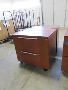lot 583 image: FIRST OFFICE, ROLLING, 2 DRAWER LATERAL FILES